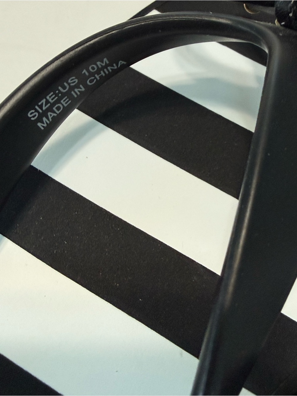 kate spade Rhett Black White Stripes Wedge Platform Thong Sandals Bow Size 10 - Picture 8 of 15